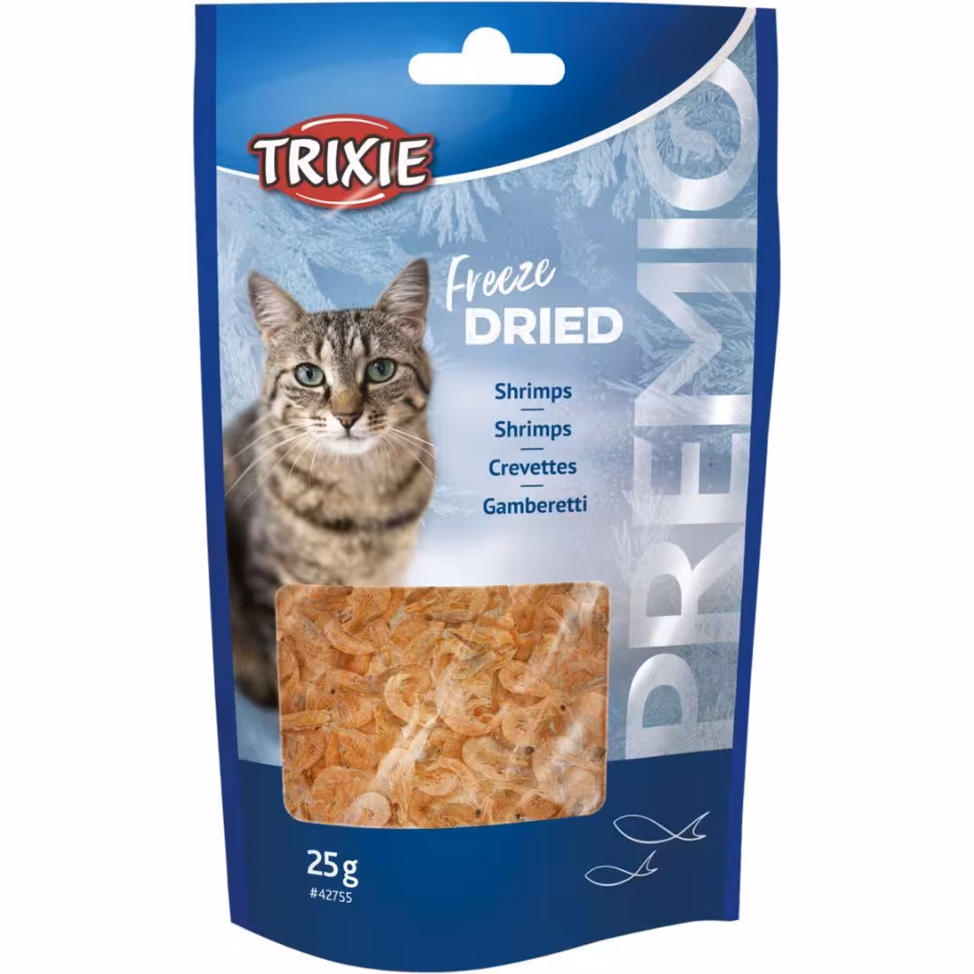 تشویقی گربه طعم میگو مدل Freeze Dried برند تریکسی