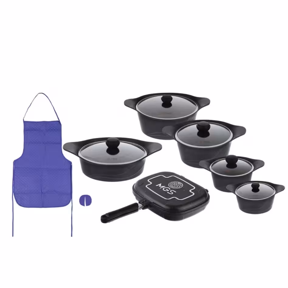 قابلمه 15 پارچه  MGS مشکی 