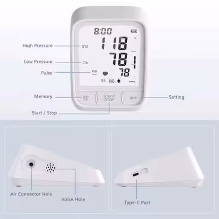 دستگاه فشارخون آلمانی سخنگو فارسی با برق و باطری و تجهیزات کامل
