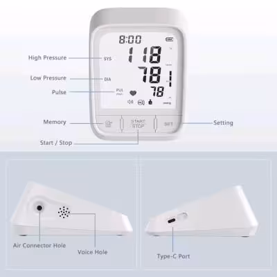 دستگاه فشارخون آلمانی سخنگو فارسی با برق و باطری و تجهیزات کامل