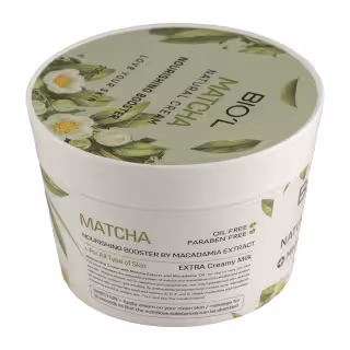 کرم کاسه ای ماچا و روغن ماکادمیا بیول 200 میل BIOL matcha CREAM 200ML