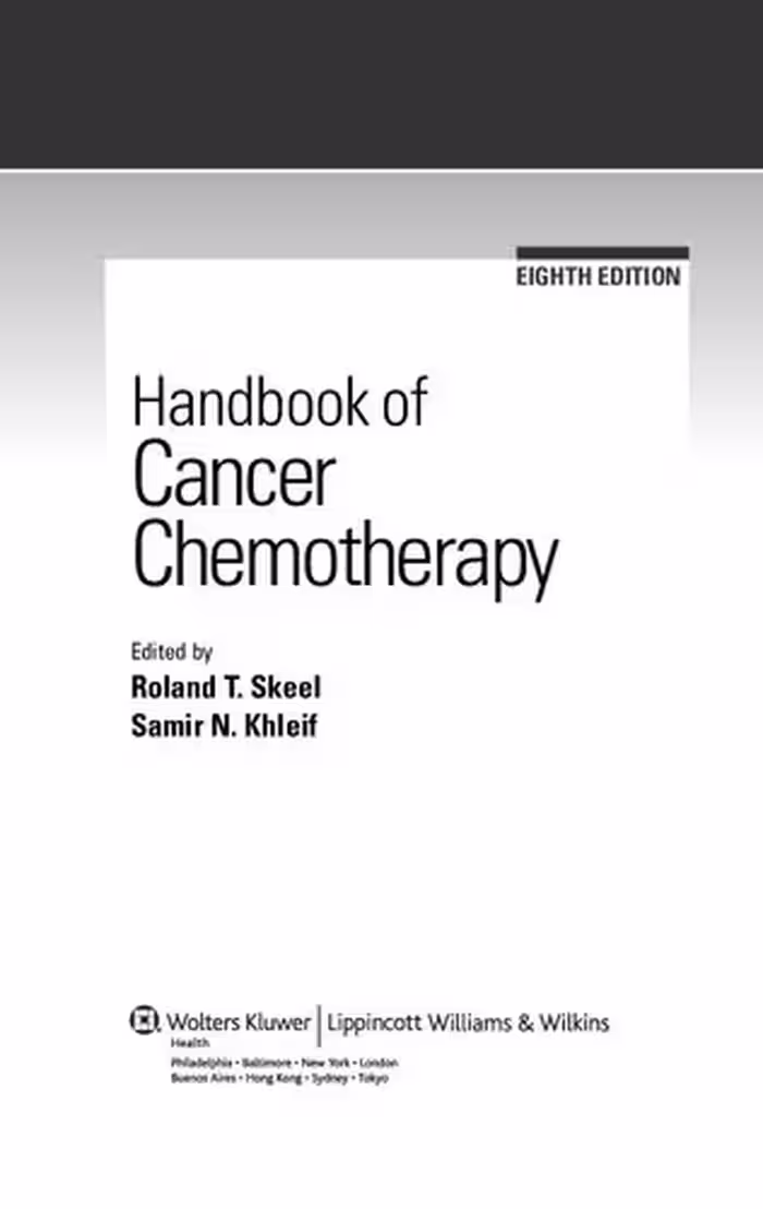 خرید و دانلود نسخه کامل کتاب Handbook of Cancer Chemotherapy