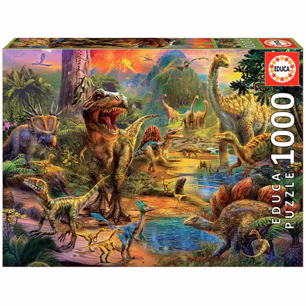 پازل 1000 قطعه Educa طرح سرزمین دایناسورها