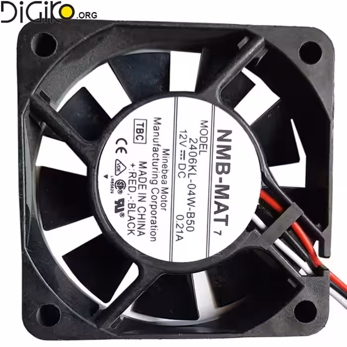 فن 6 در 6 در 1.5  12 ولت 210 میلی امپربلبرینگی