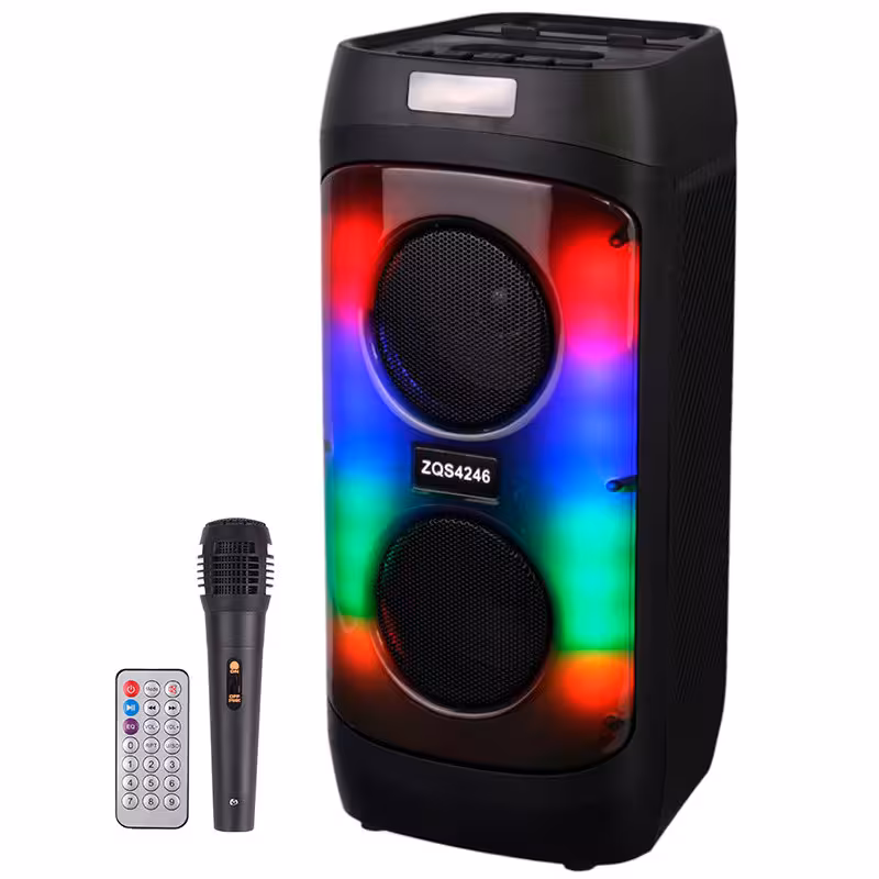 اسپیکر بی سیم قابل حمل Sing-E مدل ZQS4246 همراه با میکروفون و کنترل