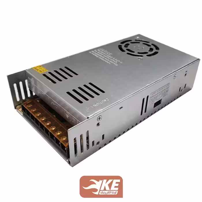 منبع تغذیه کف خواب 48 ولت 7.5 آمپر فن‌دار ادیسون مدل S-360-48