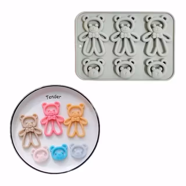 قالب سیلیکون پاندا کوچک