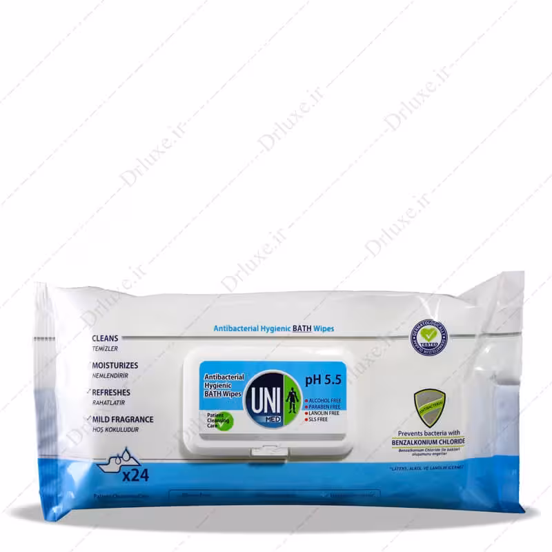 دستمال مرطوب بهداشتی آنتی باکتریال حمام یونی مد