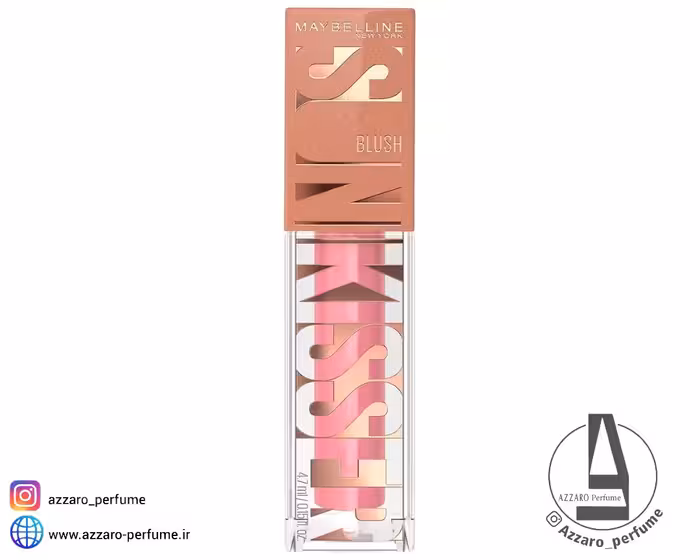رژ گونه مایع میبلین مدل سانکیسر SUNKISSER رنگ BLAZING BLUSH شماره 05 حجم 4.7 میل