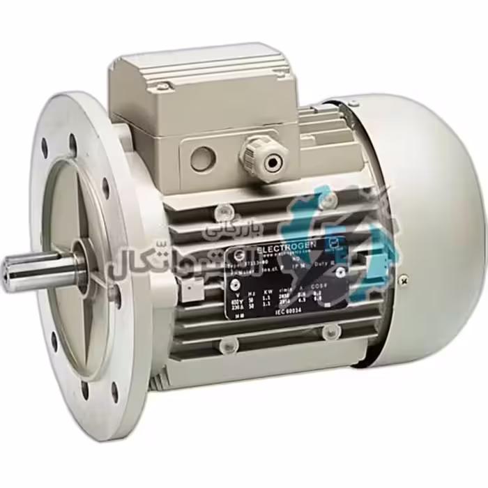 الکتروموتور سه فاز 0/25 کیلووات 750 دور فریم آلومینیومی الکتروژن ا three-phase electric motor 0/25KW 750 RPM with Aluminum frame ELECTROGEN