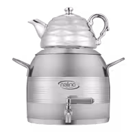 ارسال فوری   امکان خرید حضوری   ست کتری و قوری استیل مدل Atrin دسته استیل