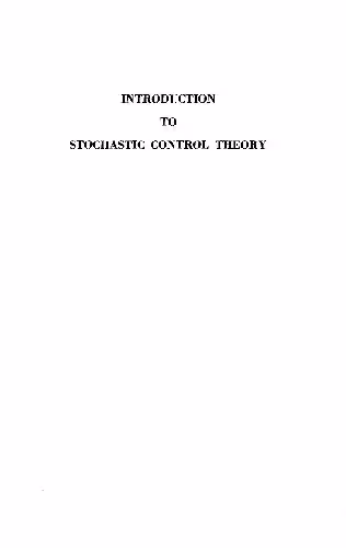 خرید و دانلود نسخه کامل کتاب Introduction to Stochastic Control Theory