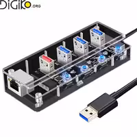 هاب USB3.0 با لن سرعت 1000 MINI TECH