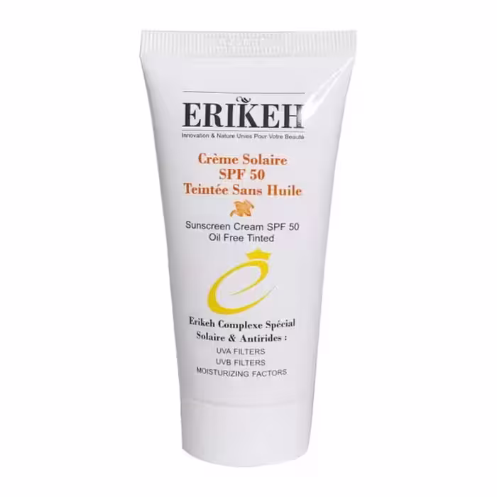 کرم ضد آفتاب رنگی SPF50 اریکه مناسب پوست های چرب 50 میلی لیتر