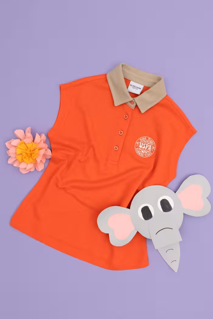 پولوشرت دخترانه گل انار یو اس پولو