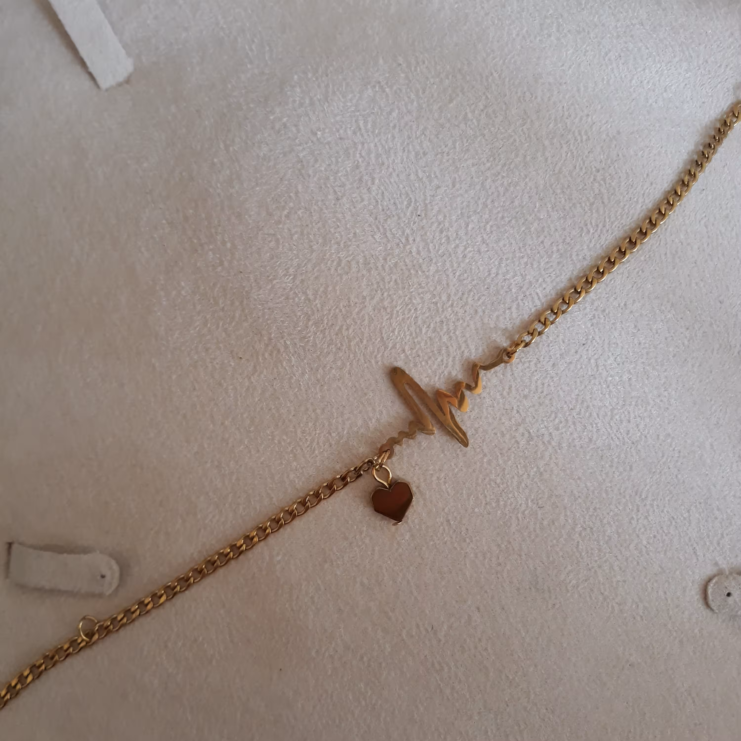 دستبند تمام استیل پلاک ضربان زنجیر کارتیر ظریف ویژه ولنتاین