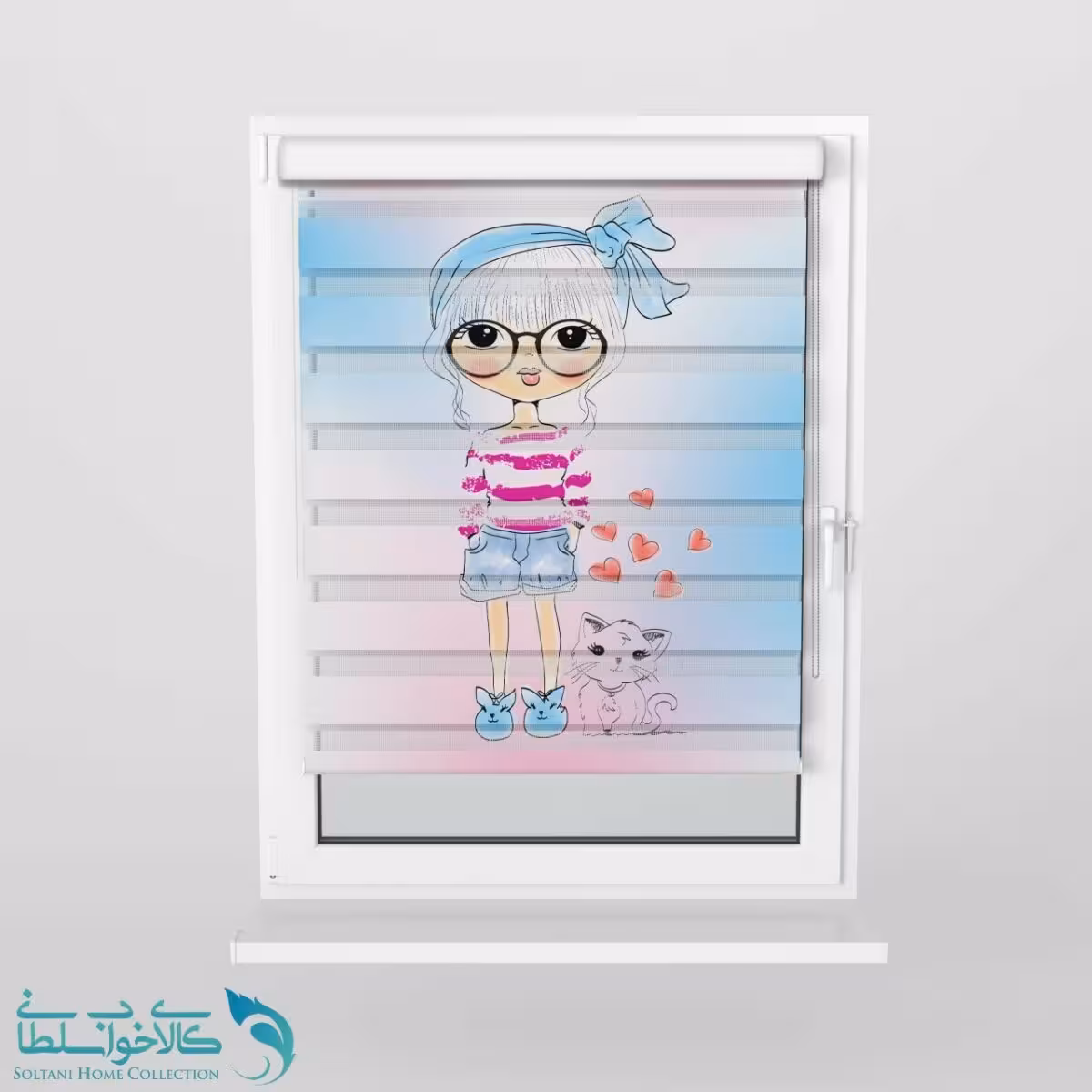 پرده زبرا اتاق کودک طرح شایلی کد A1725