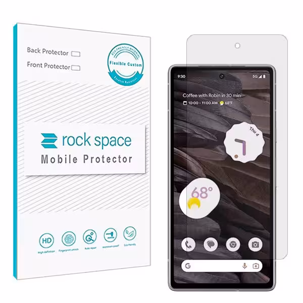 گلس گوگل Pixel 7a مدل نانو هیدروژل شفاف برند راک اسپیس کد S