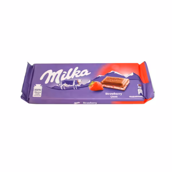 خرید شکلات میلکا (Milka) مدل توت فرنگی