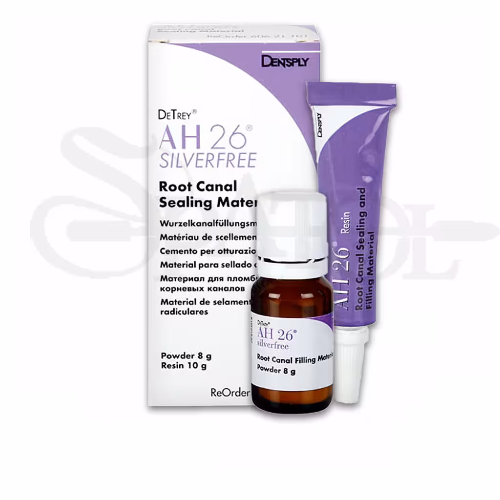 سیلر رزینی پودرو مایع (بدون نقره) AH26 Silver free DENTSPLY برند Dentsply