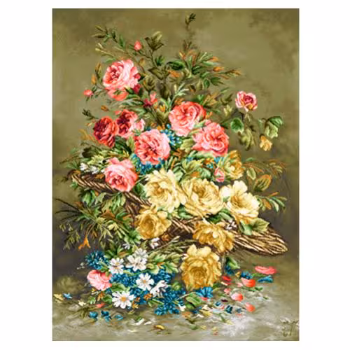 طرح گل وگلدان کد 25220