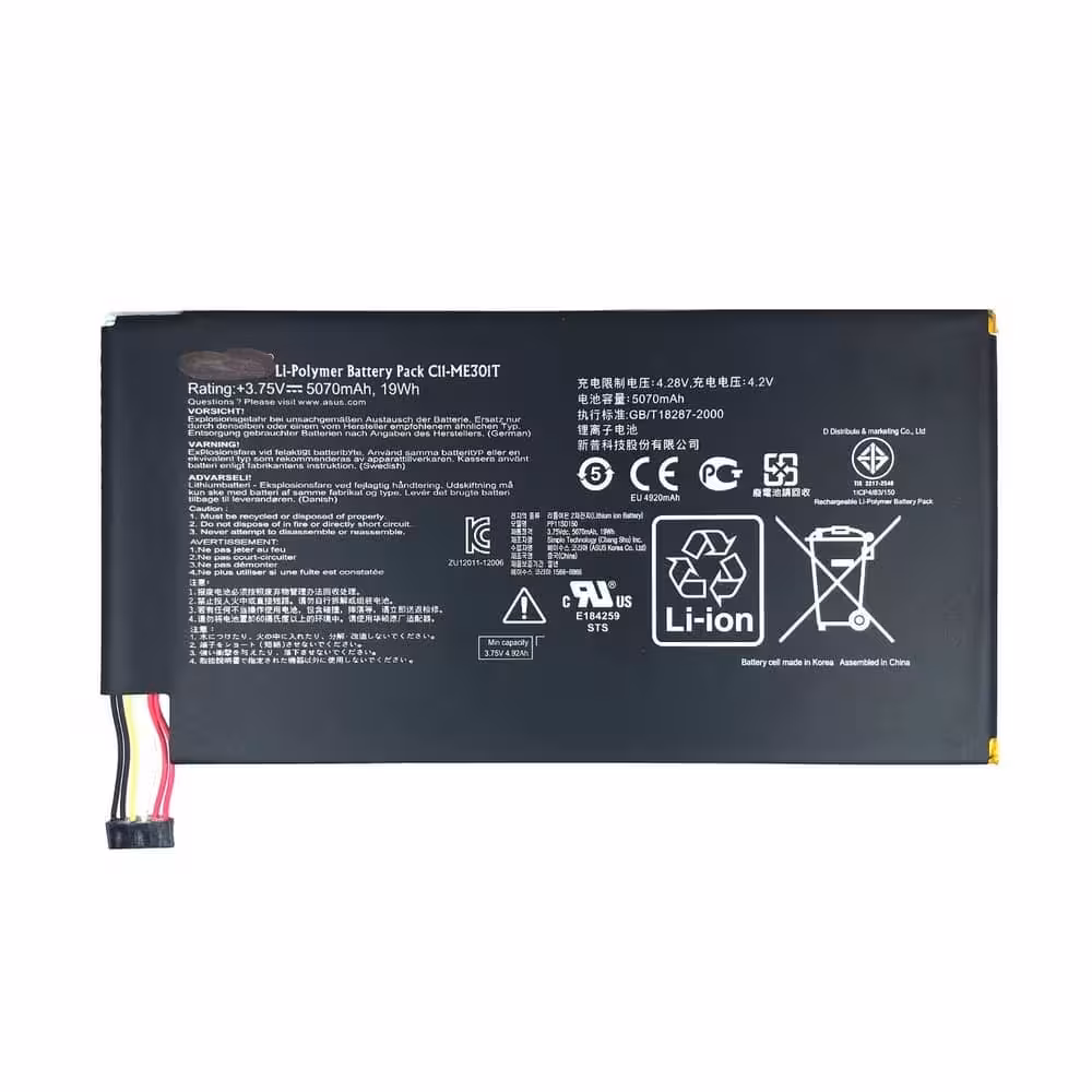 باتری تبلت ایسوس Asus Memo Pad Smart K001 با کد فنی C11-ME301T