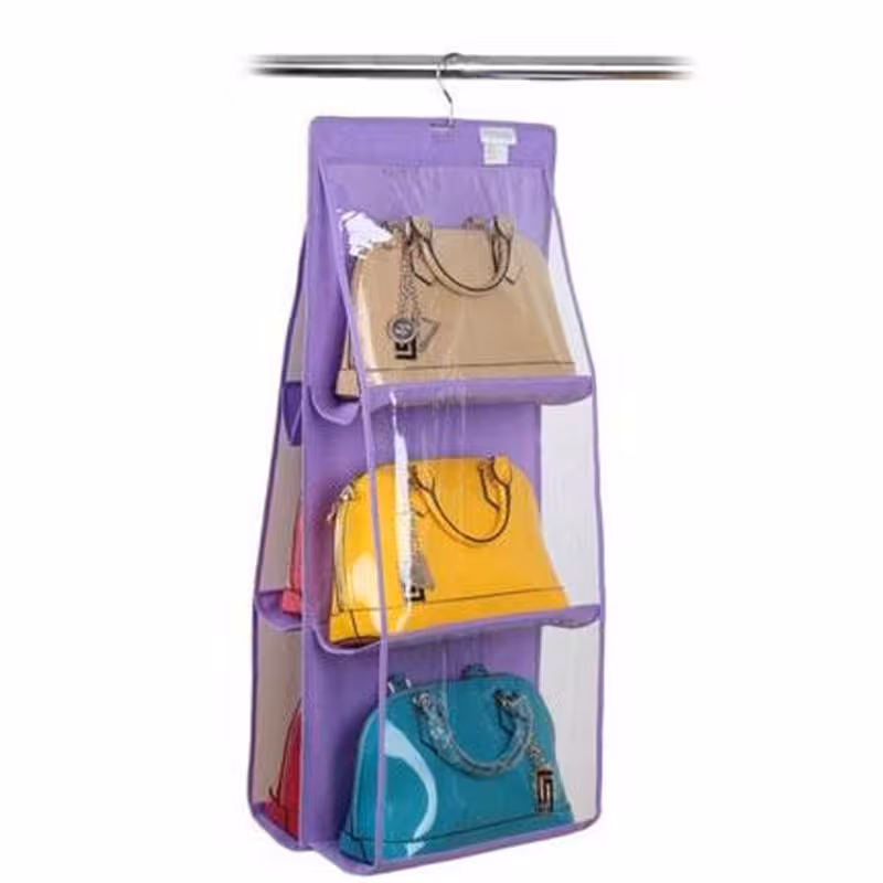 نظم دهنده مدل آویز کیف داخل کمد 3 طبقه - در غرفه مامان گلی