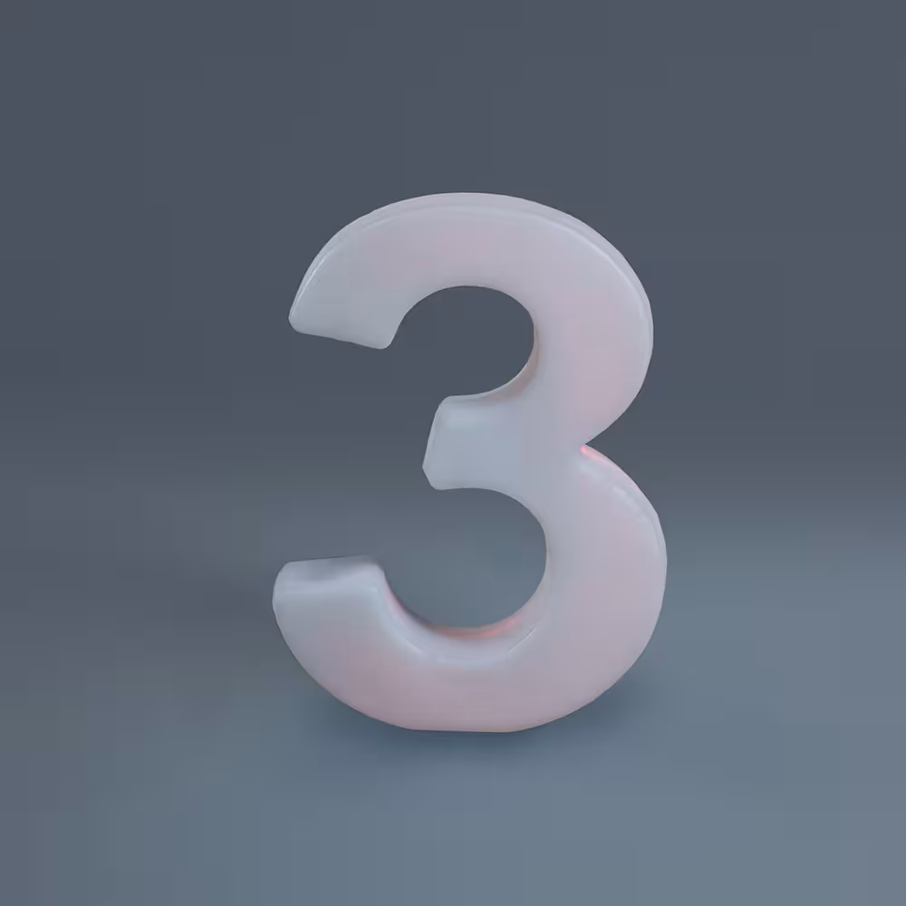 استند عدد 3 نورانی ارتفاع 100سانتیمتری LED