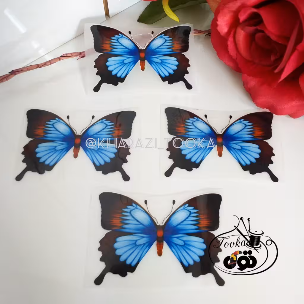 برچسب حرارتی پروانه آبی
