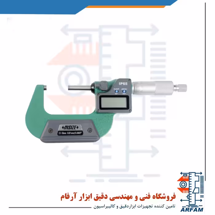 میکرومتر دیجیتال اینسایز خارج سنج 50-25 ضد آب مدل 50-3108