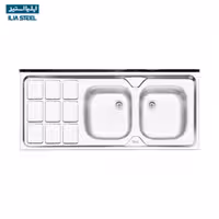 سینک ظرفشوییIlia steel  مدل 234روکار با ضخامت 5میل