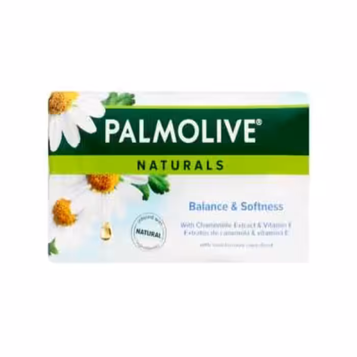 صابون پالمولیو PALMOLIVE حاوی عصاره بابونه و ویتامین E بسته 6 عددی