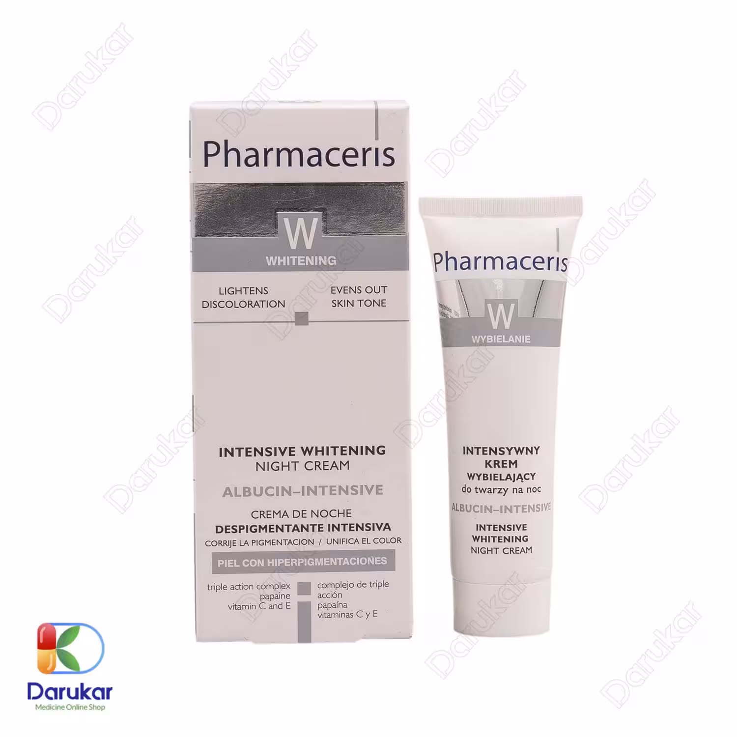 کرم روشن کننده و ضد لک شب فارماسریز