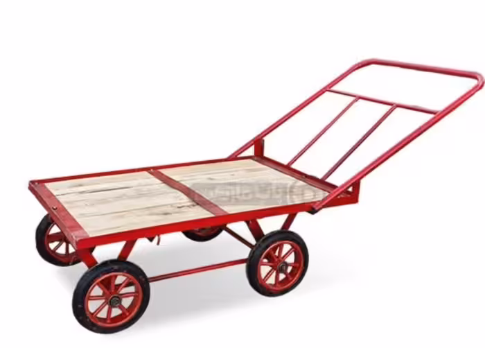 گاری سنتی فوق سنگین طرح کاشان با چرخ هشت پر پرسی لاستیکی