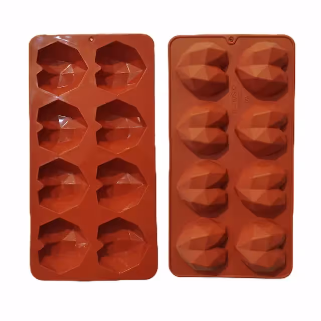 قالب سیلیکون قلب اوریگامی 8تایی