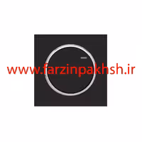 کلید و پریز توکار ویرا مدل آلفا جنس مات اسپرت زه استیل رنگ مشکی