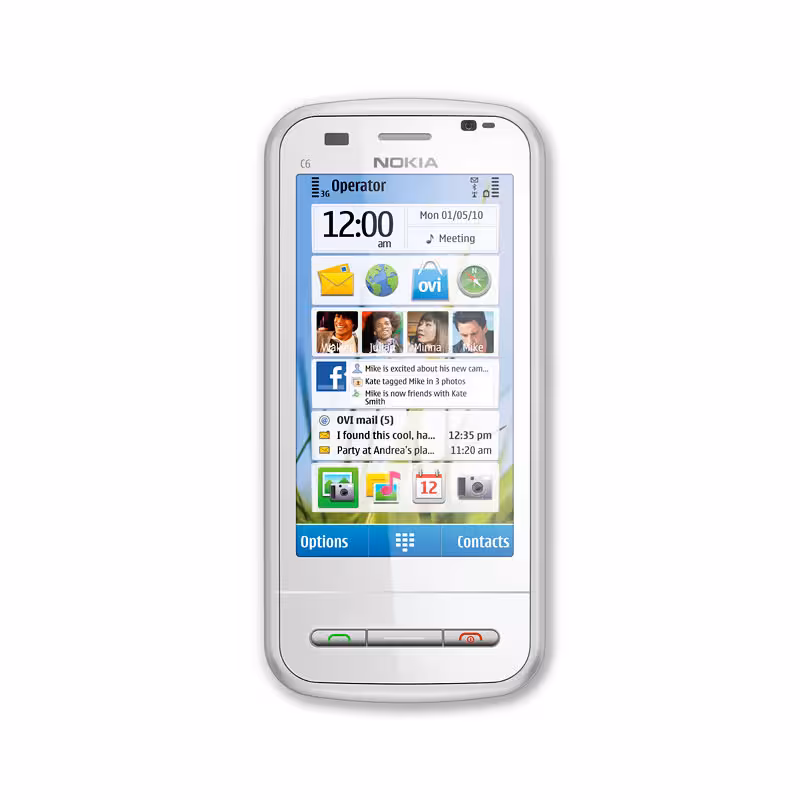 قاب و شاسی کامل گوشی نوکیا Nokia C6-00