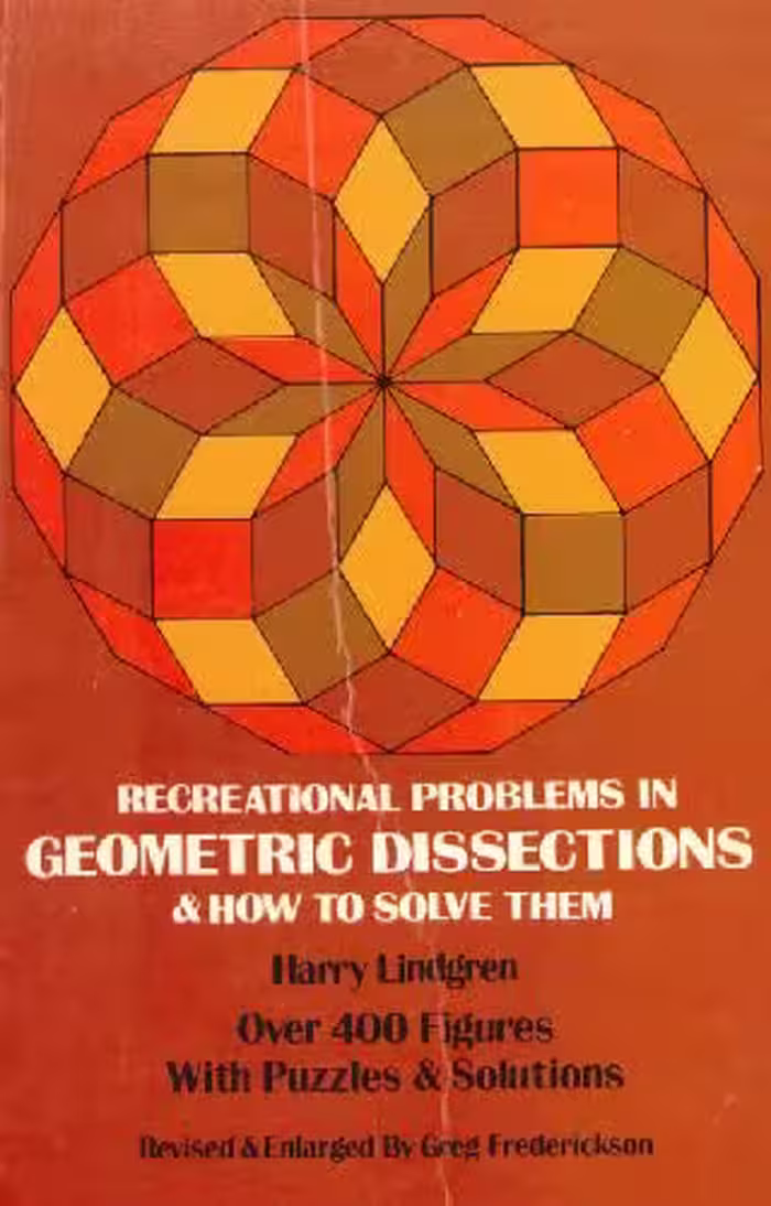 خرید و دانلود نسخه کامل کتاب Recreational problems in geometric dissections and how to solve them