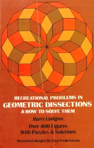 خرید و دانلود نسخه کامل کتاب Recreational problems in geometric dissections and how to solve them