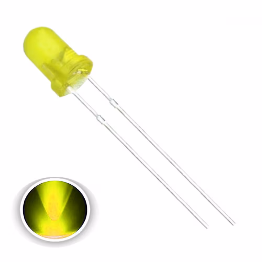LED YELLOW  3mm (خود رنگ)