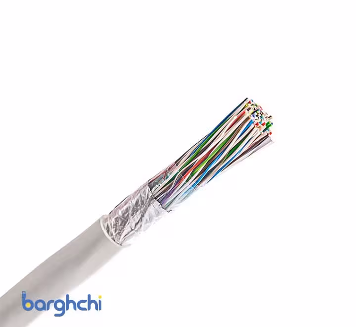 کابل مخابرات هوایی طوسی فویلدار کرمان 0.6*2*40