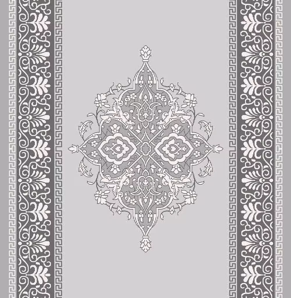 فرش ساوین کد 7403 رنگ نقره ای روشن