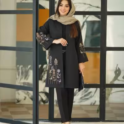 مانتو کتی مازاراتی مدل خوشه - کد 717