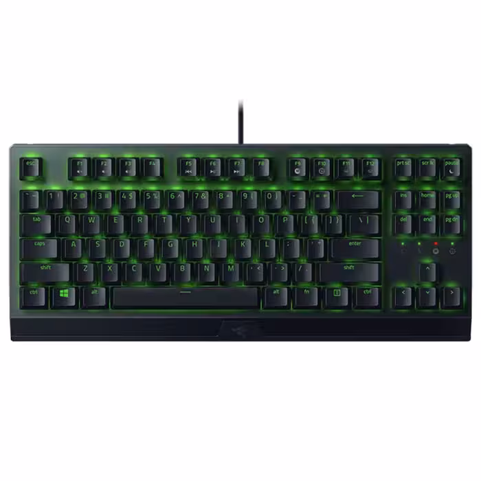 کیبورد سیمی گیمینگ مکانیکال ریزر مدل BlackWidow X TKL