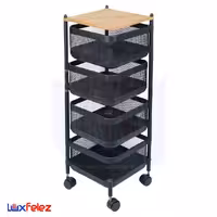 جا پیازی آسمان مدل توری متحرک 4 طبقه مربع چوب دار