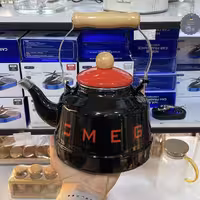 کتری لعابی 2.5 لیتری طرح اسمگ SMEG (کرم، مشکی، سبز، سورمه‌ای)