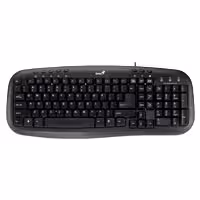 کیبورد سیمدار مولتی مدیا Genius Slim Star Q200 سفید – گارانتی شاب