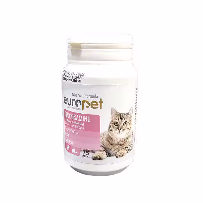 قرص گلوکوزامین گربه یوروپت europet GLUCOSAMINE TAB