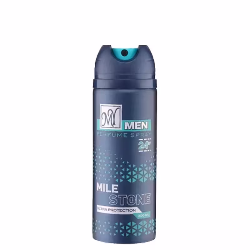 اسپری بدن 24 ساعته مردانه مای مدل مایل استون حجم 200 میل|My Mile Stone Body Spray For Men 200ml