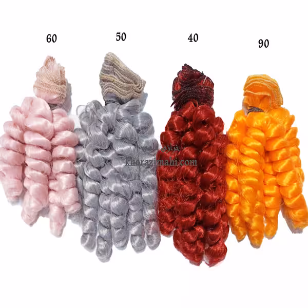 موی عروسک فر تلفنی فانتزی 20 سانت گیسو